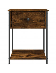 Comodini 2 pz Rovere Fumo 44x45x58 cm in Legno Multistrato 2