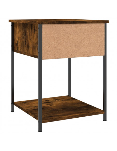 Comodini 2 pz Rovere Fumo 44x45x58 cm in Legno Multistrato