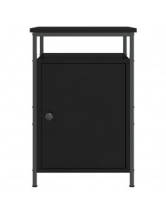 Comodini 2 pz Neri 40x42x60 cm in Legno Multistrato 2