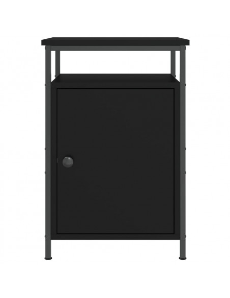 Comodini 2 pz Neri 40x42x60 cm in Legno Multistrato