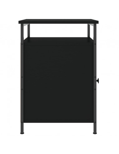 Comodini 2 pz Neri 40x42x60 cm in Legno Multistrato