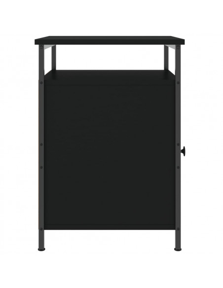 Comodini 2 pz Neri 40x42x60 cm in Legno Multistrato