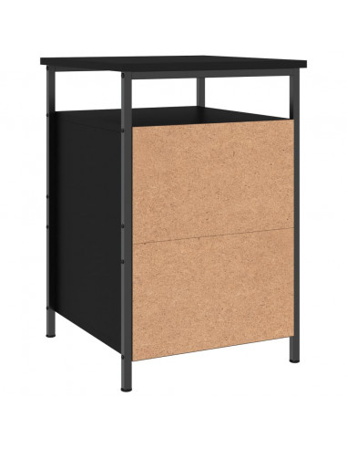 Comodini 2 pz Neri 40x42x60 cm in Legno Multistrato
