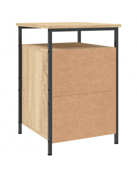 Comodini 2 pz Rovere Sonoma 40x42x60 cm in Legno Multistrato