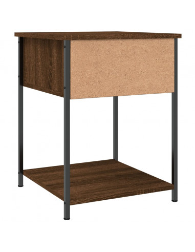 Comodini 2 pz Rovere Marrone 44x45x58 cm in Legno Multistrato