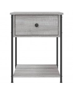 Comodini 2 pz Grigio Sonoma 44x45x58 cm in Legno Multistrato 2