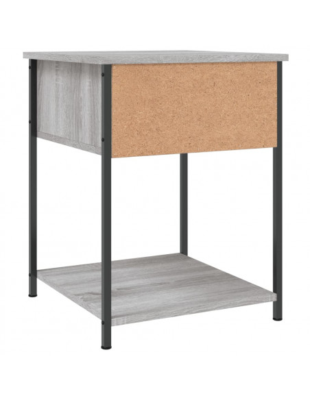 Comodini 2 pz Grigio Sonoma 44x45x58 cm in Legno Multistrato