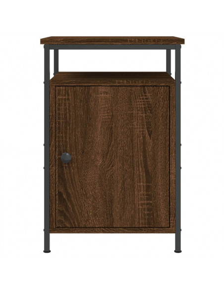 Comodini Rovere Marrone 2 pz 40x42x60 cm Legno Multistrato