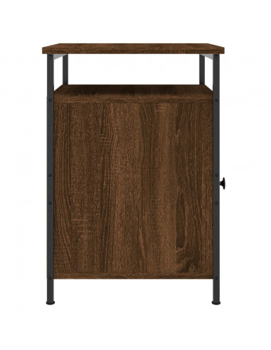 Comodini Rovere Marrone 2 pz 40x42x60 cm Legno Multistrato