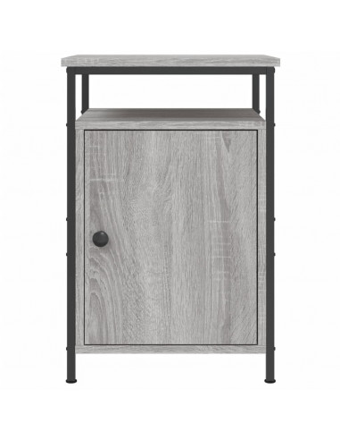 Comodini 2 pz Grigio Sonoma 40x42x60 cm in Legno Multistrato