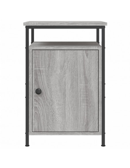 Comodini 2 pz Grigio Sonoma 40x42x60 cm in Legno Multistrato