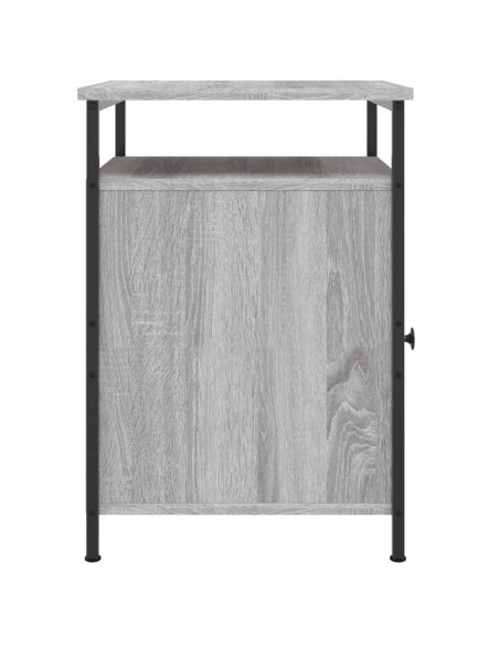 Comodini 2 pz Grigio Sonoma 40x42x60 cm in Legno Multistrato