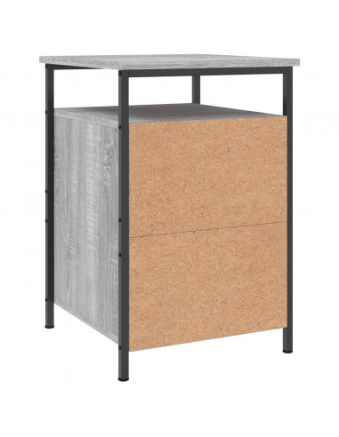 Comodini 2 pz Grigio Sonoma 40x42x60 cm in Legno Multistrato