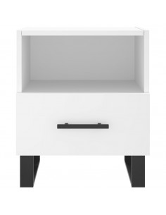 Comodini 2 pz Bianchi 40x35x47,5 cm in Legno Multistrato 2