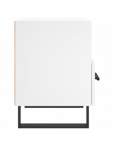 Comodini 2 pz Bianchi 40x35x47,5 cm in Legno Multistrato