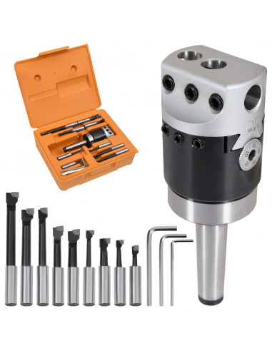 Set Strumenti di Foraggio 15 pz 50 mm con Teste MT2-F1-12