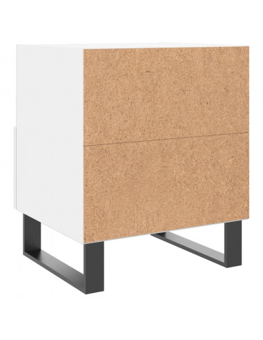 Comodini 2 pz Bianchi 40x35x47,5 cm in Legno Multistrato