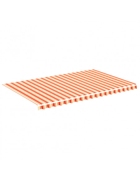 Tessuto di Ricambio per Tenda da Sole Giallo e Arancio 5x3 m