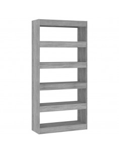 Libreria/Divisorio Grigio Sonoma 80x30x166 cm in Truciolato 2