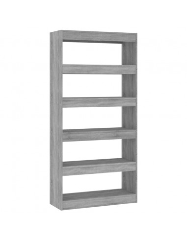 Libreria/Divisorio Grigio Sonoma 80x30x166 cm in Truciolato