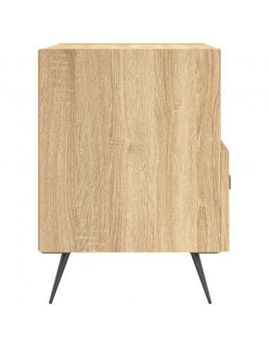 Comodini 2 pz Rovere Sonoma 40x35x47,5 cm in Legno Multistrato