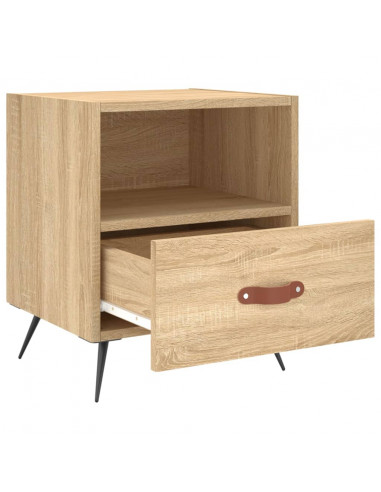 Comodini 2 pz Rovere Sonoma 40x35x47,5 cm in Legno Multistrato