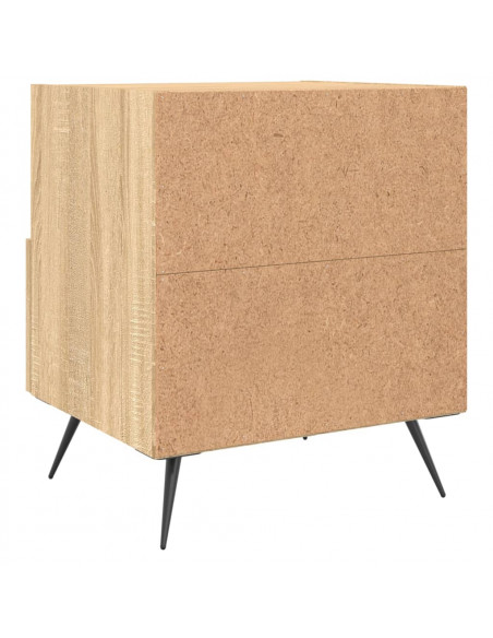 Comodini 2 pz Rovere Sonoma 40x35x47,5 cm in Legno Multistrato