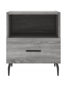 Comodini 2 pz Grigio Sonoma 40x35x47,5 cm in Legno Multistrato 2