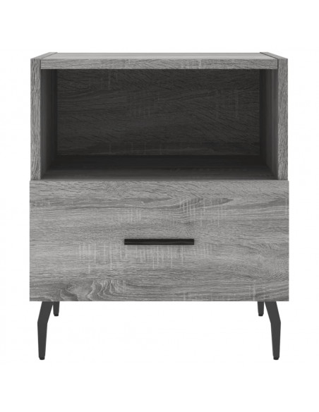 Comodini 2 pz Grigio Sonoma 40x35x47,5 cm in Legno Multistrato