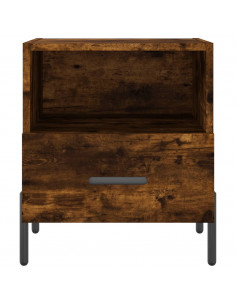 Comodini 2 pz Rovere Fumo 40x35x47,5 cm in Legno Multistrato 2