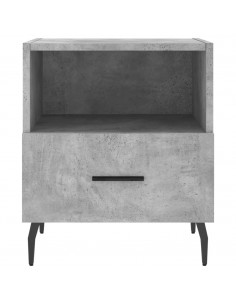 Comodini 2 pz Grigio Cemento 40x35x47,5 cm in Legno Multistrato 2