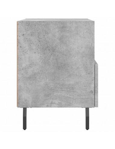 Comodini 2 pz Grigio Cemento 40x35x47,5 cm in Legno Multistrato