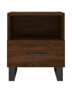 Comodini 2 pz Rovere Marrone 40x35x47,5 cm in Legno Multistrato 2