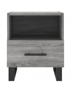 Comodini 2 pz Grigio Sonoma 40x35x47,5 cm in Legno Multistrato 2