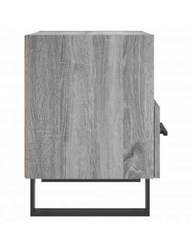 Comodini 2 pz Grigio Sonoma 40x35x47,5 cm in Legno Multistrato