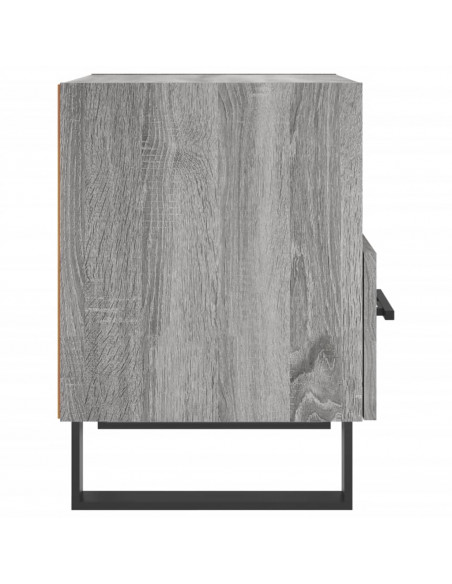 Comodini 2 pz Grigio Sonoma 40x35x47,5 cm in Legno Multistrato