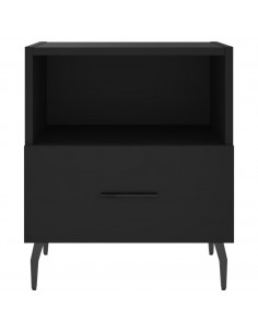 Comodini 2 pz Neri 40x35x47,5 cm in Legno Multistrato 2