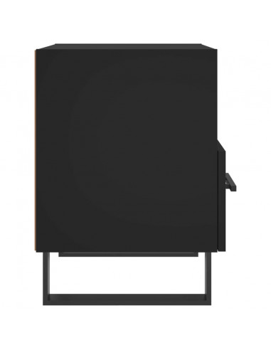 Comodini 2 pz Neri 40x35x47,5 cm in Legno Multistrato