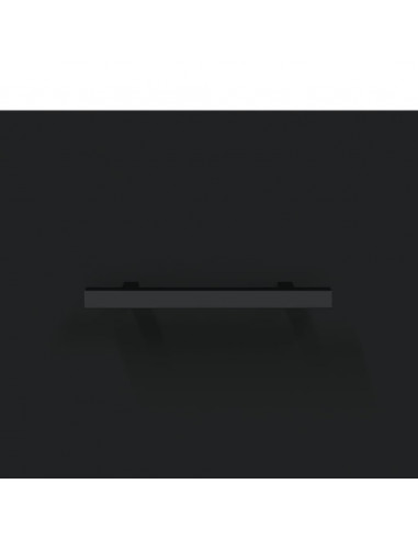 Comodini 2 pz Neri 40x35x47,5 cm in Legno Multistrato