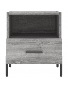 Comodini 2 pz Grigio Sonoma 40x35x47,5 cm in Legno Multistrato 2