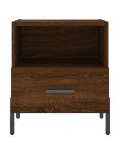 Comodini 2 pz Rovere Marrone 40x35x47,5 cm in Legno Multistrato 2