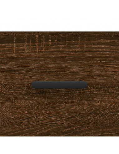 Comodini 2 pz Rovere Marrone 40x35x47,5 cm in Legno Multistrato