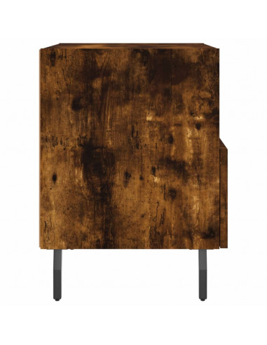 Comodini 2 pz Rovere Fumo 40x35x47,5 cm in Legno Multistrato