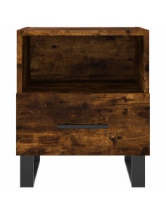 Comodini 2 pz Rovere Fumo 40x35x47,5 cm in Legno Multistrato 2