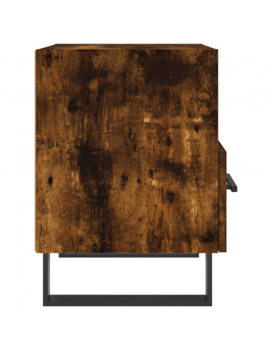 Comodini 2 pz Rovere Fumo 40x35x47,5 cm in Legno Multistrato