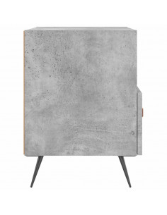 Comodini 2 pz Grigio Cemento 40x35x47,5 cm in Legno Multistrato 2