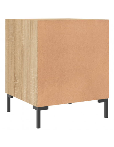 Comodini 2 pz Rovere Sonoma 40x40x50 cm in Legno Multistrato