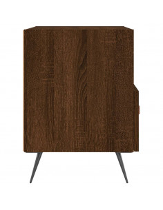 Comodini 2 pz Rovere Marrone 40x35x47,5 cm in Legno Multistrato 2