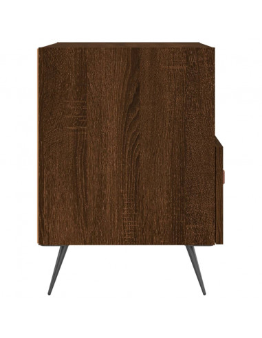 Comodini 2 pz Rovere Marrone 40x35x47,5 cm in Legno Multistrato