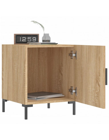 Comodini 2 pz Rovere Sonoma 40x40x50 cm in Legno Multistrato